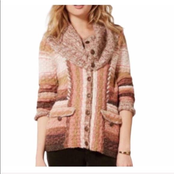 Anthropologie Sweaters - Anthro Sleeping on Snow Brown Ouray Cardigan XS